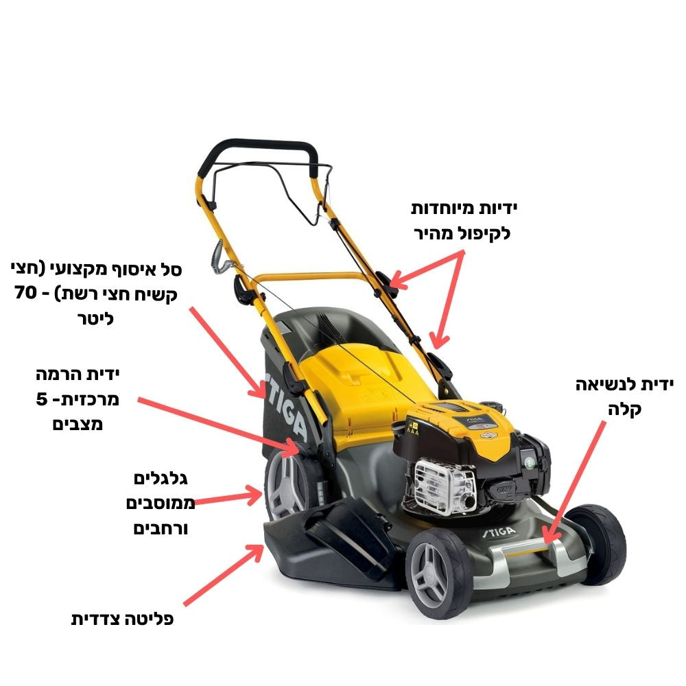 מכסחת דשא נסיעה עצמית בנזין "COMBI 55 ,21 מנוע הונדה GCV200